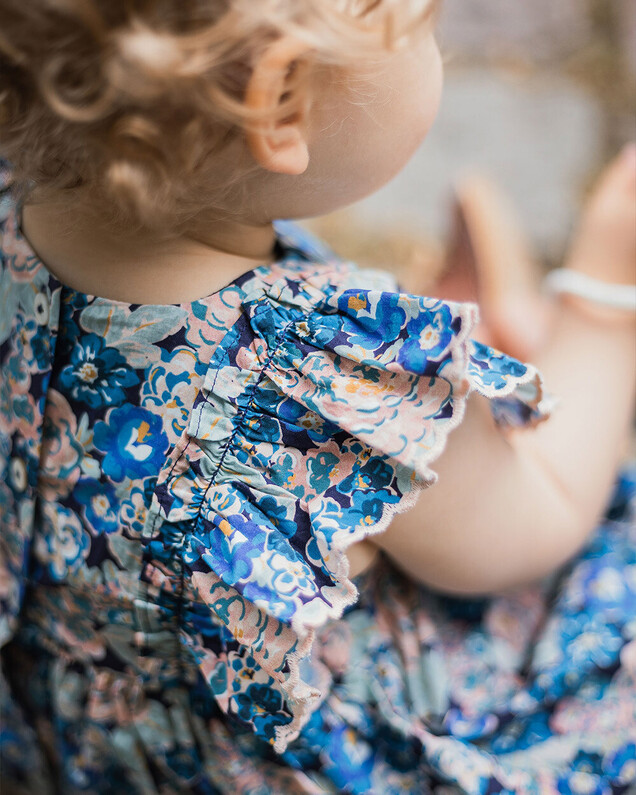Robe sans manches en popeline Imprimé grosses fleurs Natalys