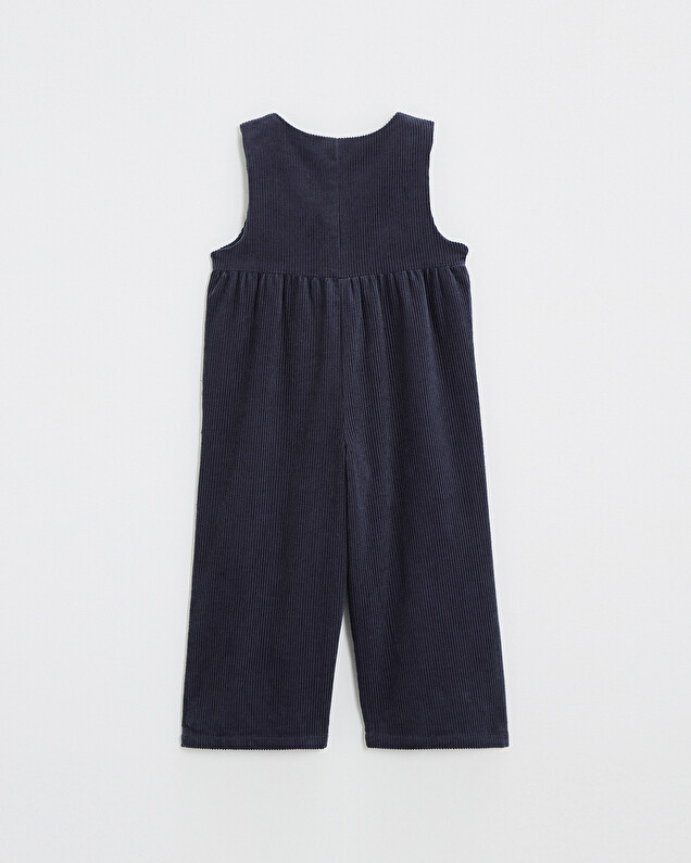 Combinaison en velours Coloris bleu nocturne Natalys