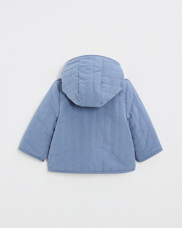 Manteau réversible déperlant Coloris bleu nocturne Natalys