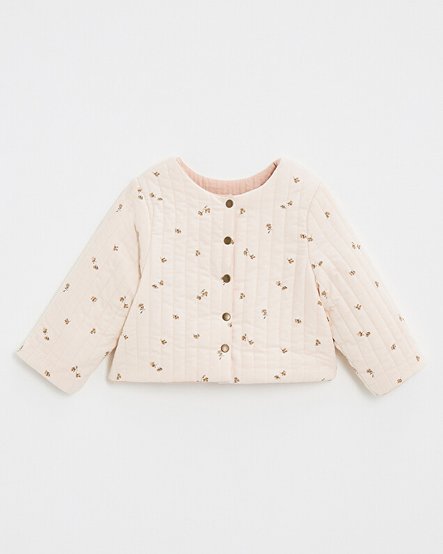 Veste réversible imprimé Imprimé semi-fleurs Natalys