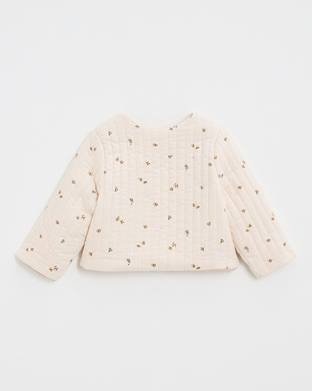 Veste réversible imprimé Imprimé semi-fleurs Natalys