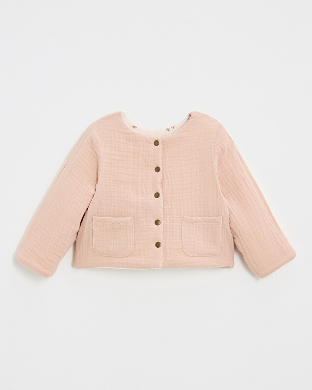 Veste réversible imprimé Imprimé semi-fleurs Natalys