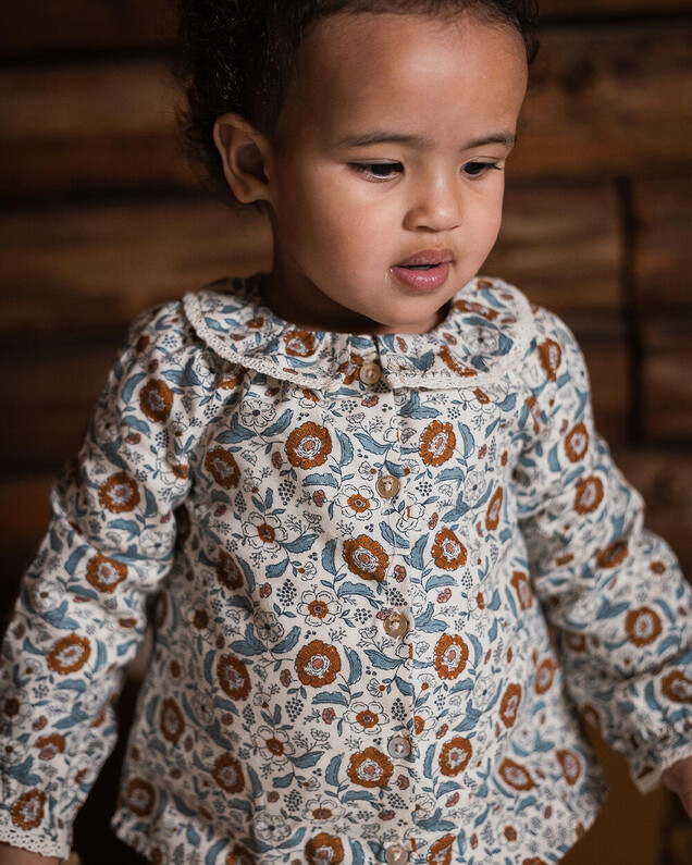 Pyjama deux pièces enfant Imprimé fleurs folk Natalys
