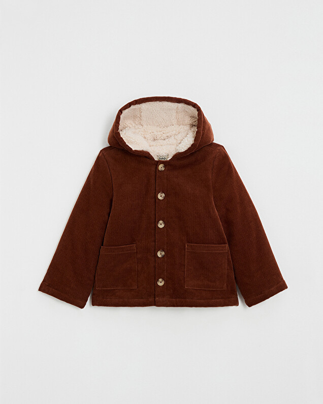 Manteau en velours côtelé Coloris brique Natalys