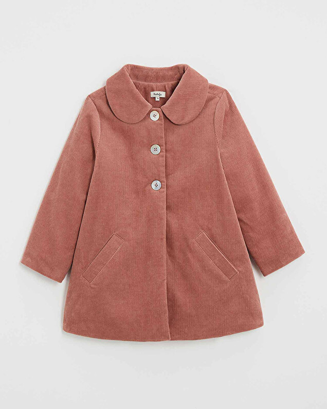 Manteau en velours côtelé Colors rose bégonia Natalys