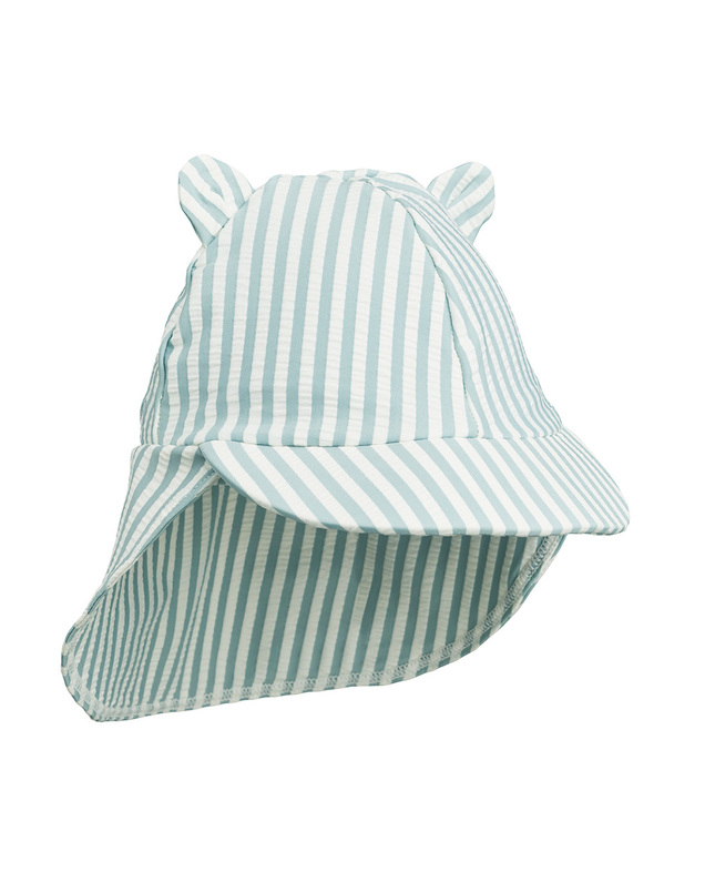 Chapeau de bain rayé anti-UV Senia Coloris bleu Liewood