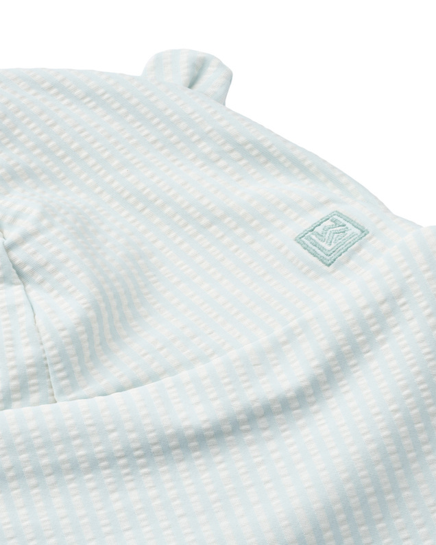 Chapeau de bain rayé anti-UV Senia Coloris bleu Liewood