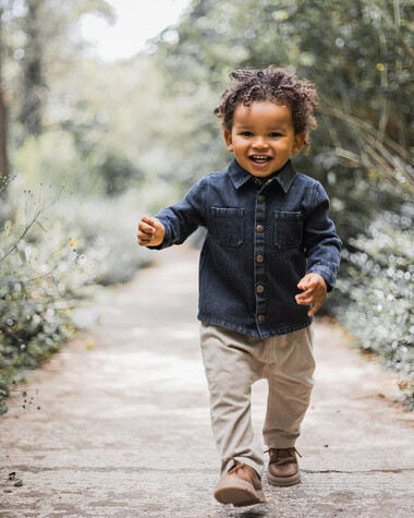 Chemise en denim Coloris gris anthracite  Natalys