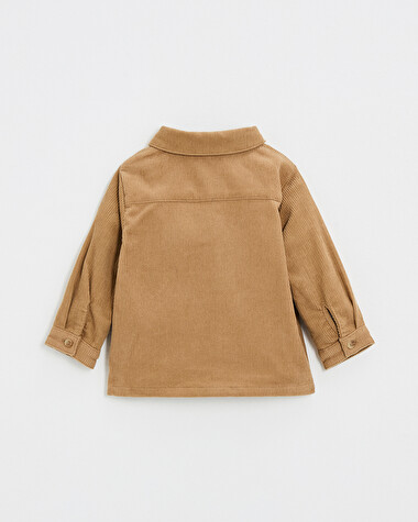 Chemise en velours c&ocirc;tel&eacute; Coloris caramel  Natalys