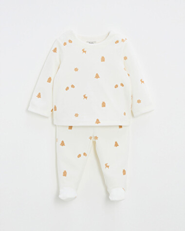 Pyjama deux pi&egrave;ces imprim&eacute; Imprim&eacute; biscuits  Natalys