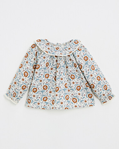 Blouse en imprim&eacute; Imprim&eacute; fleurs folk  Natalys