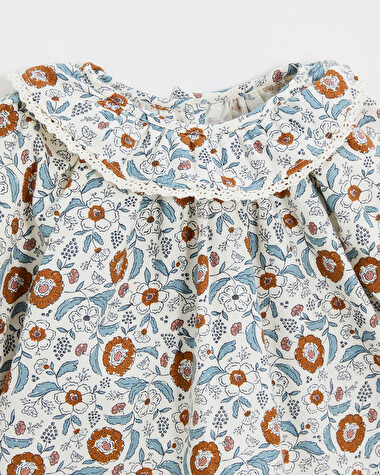 Blouse en imprim&eacute; Imprim&eacute; fleurs folk  Natalys