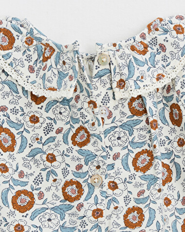 Blouse en imprim&eacute; Imprim&eacute; fleurs folk  Natalys