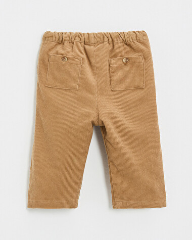Pantalon en velours c&ocirc;tel&eacute; Coloris caramel  Natalys