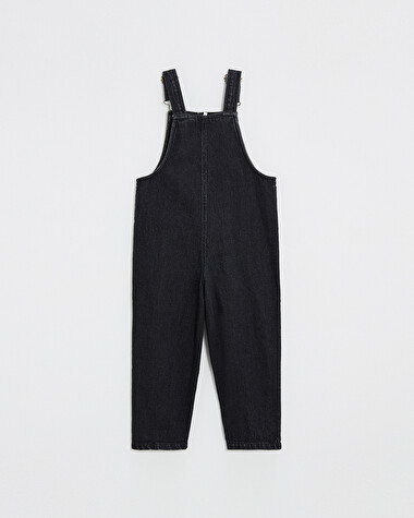Salopette longue en denim Coloris gris anthracite  Natalys