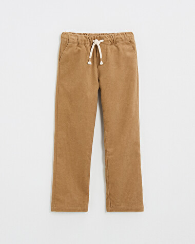 Pantalon en velours c&ocirc;tel&eacute; Coloris caramel  Natalys