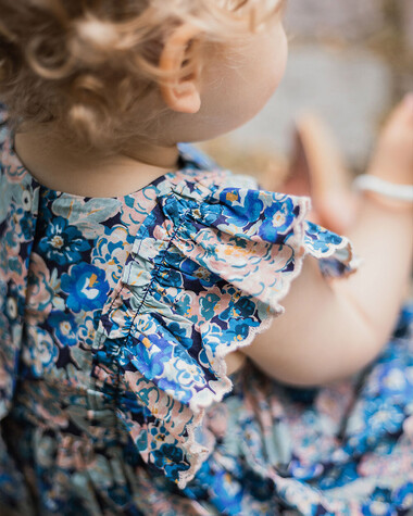 Robe sans manches en popeline Imprim&eacute; grosses fleurs  Natalys