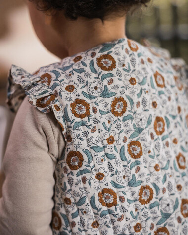 Gilet sans manche imprim&eacute; Imprim&eacute; fleurs folk  Natalys
