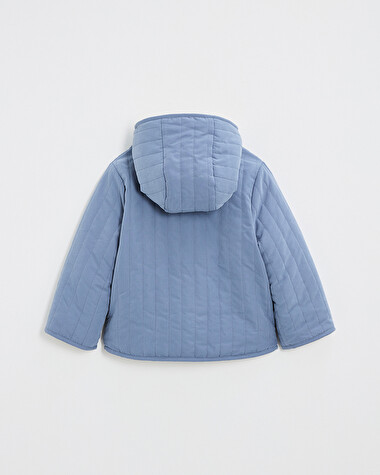 Manteau r&eacute;versible d&eacute;perlant Coloris bleu nocturne  Natalys