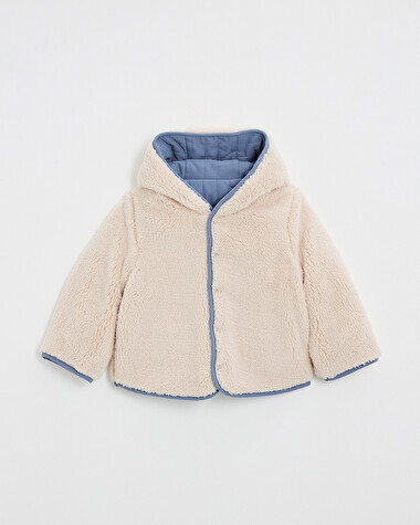 Manteau r&eacute;versible d&eacute;perlant Coloris bleu nocturne  Natalys