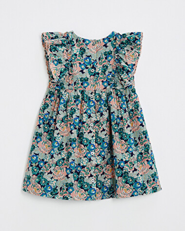 Robe sans manches en popeline Imprim&eacute; grosses fleurs  Natalys