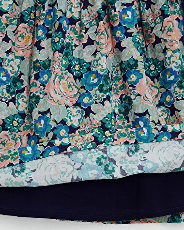 Robe sans manches en popeline Imprim&eacute; grosses fleurs  Natalys