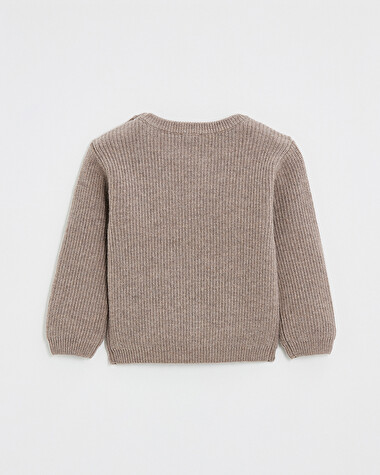 Pull en tricot fantaisie Coloris moka  Natalys