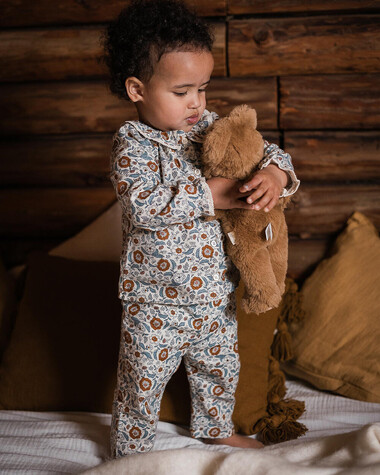 Pyjama deux pi&egrave;ces en imprim&eacute; Imprim&eacute; fleurs folk  Natalys