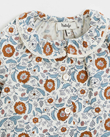 Pyjama deux pi&egrave;ces en imprim&eacute; Imprim&eacute; fleurs folk  Natalys