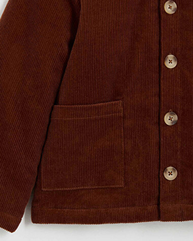Manteau en velours c&ocirc;tel&eacute; Coloris brique  Natalys