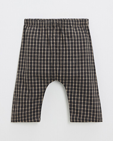Pyjama deux pi&egrave;ces en flanelle Coloris gris anthracite chin&eacute;  Natalys