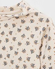 Sweat en molleton imprim&eacute; Imprim&eacute; boutons d'or  Natalys