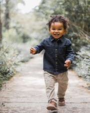 Chemise en denim Coloris gris anthracite  Natalys