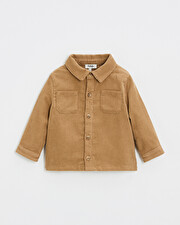 Chemise en velours côtelé Coloris caramel Natalys