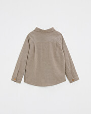 Chemise en vichy Coloris gris anthracite chin&eacute;/beige  Natalys