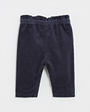 Pantalon en velours Coloris bleu nocturne  Natalys
