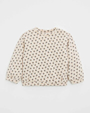 Sweat en molleton imprimé Imprimé boutons d'or Natalys