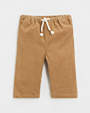 Pantalon en velours c&ocirc;tel&eacute; Coloris caramel  Natalys