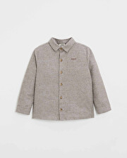 Chemise en flanelle Coloris beige  Natalys