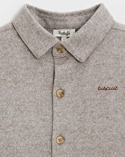 Chemise en flanelle Coloris beige  Natalys