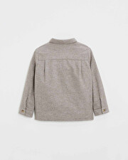 Chemise en flanelle Coloris beige  Natalys