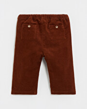 Pantalon en velours c&ocirc;tel&eacute; Coloris brique  Natalys