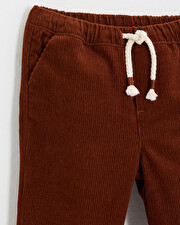 Pantalon en velours c&ocirc;tel&eacute; Coloris brique  Natalys