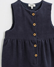Combinaison en velours Coloris bleu nocturne  Natalys