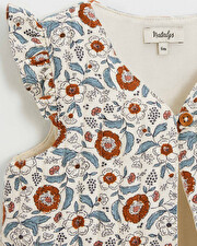 Gilet sans manche imprim&eacute; Imprim&eacute; fleurs folk  Natalys