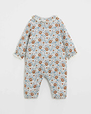 Pyjama une pi&egrave;ce en imprim&eacute; Imprim&eacute; fleurs folk  Natalys