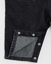 Salopette longue en denim Coloris gris anthracite  Natalys