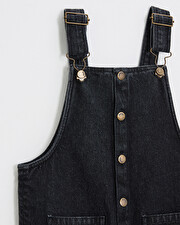 Salopette longue en denim Coloris gris anthracite Natalys