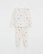 Pyjama en c&ocirc;tes enfant Imprim&eacute; automne  Natalys