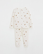 Pyjama en c&ocirc;tes enfant Imprim&eacute; automne  Natalys